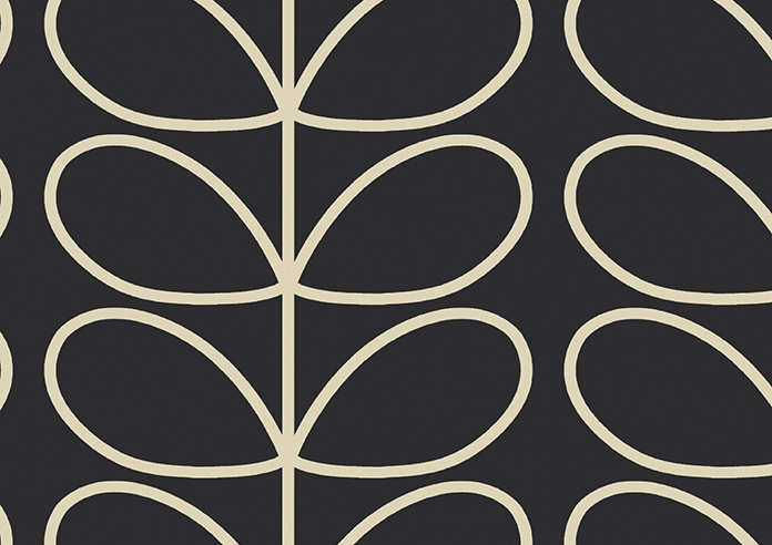 Orla Kiely Jumbo Linear Stem, Liquorice - Roller Blind - Image 6